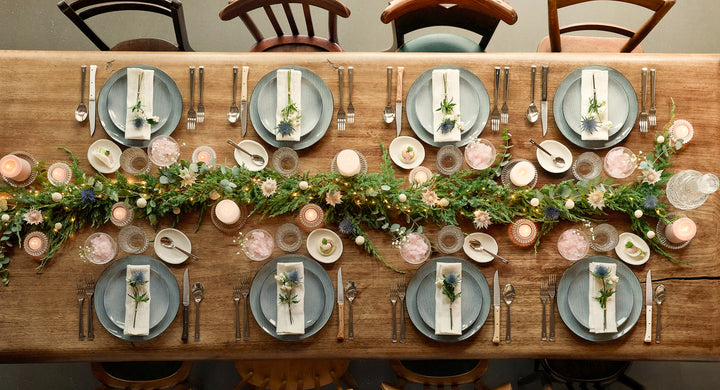 Festive table decorations