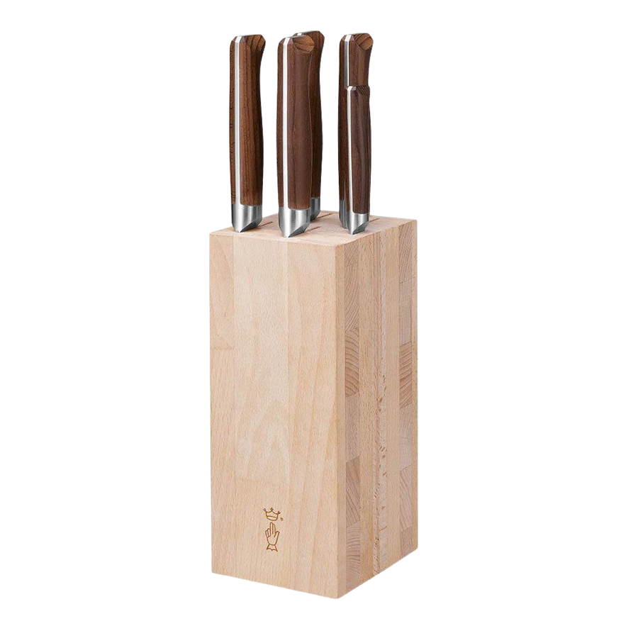 5-Slot Beech Wood Knife Block