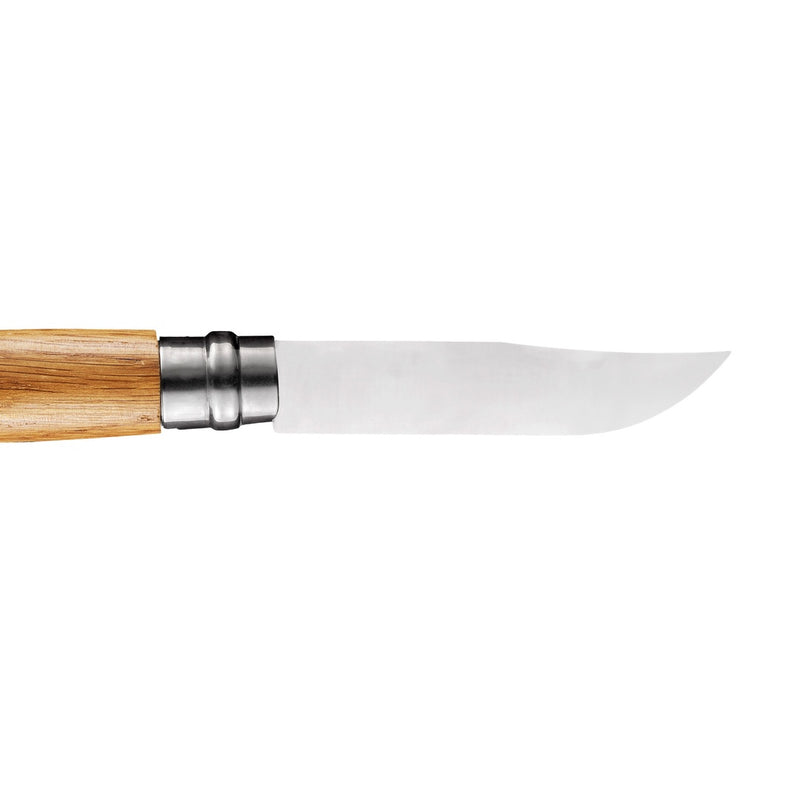 N°08 Oak Engraved Handle Folding Knife - Animalia