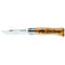 N°08 Oak Engraved Handle Folding Knife - Animalia